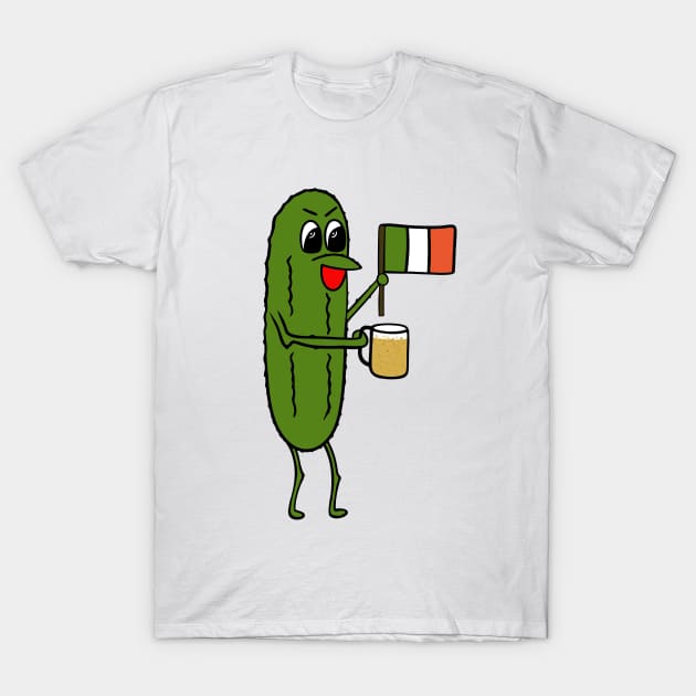 ST PATRICKS Day Irish Dill Pickle - St Patricks Day Art T-Shirt by SartorisArt1